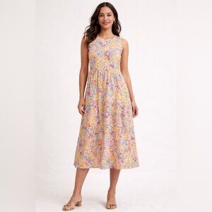 J.Crew Floral Sleeveless Midi Dress Size 8